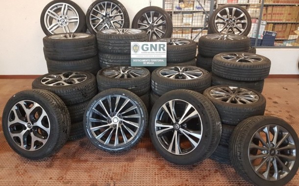 GNR apreendeu 52 jantes de veículos em Vila Verde