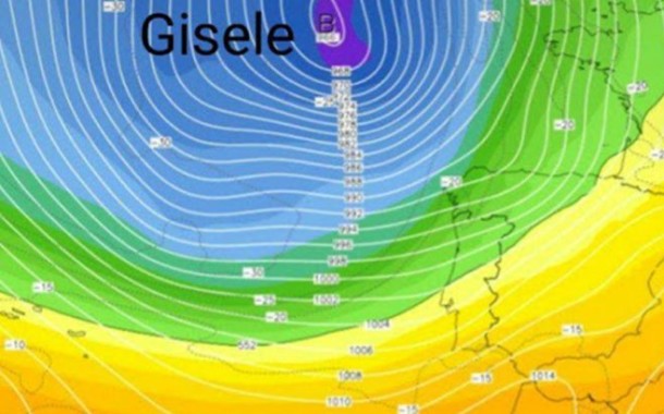 Tempestade Gisele coloca Braga sob aviso amarelo