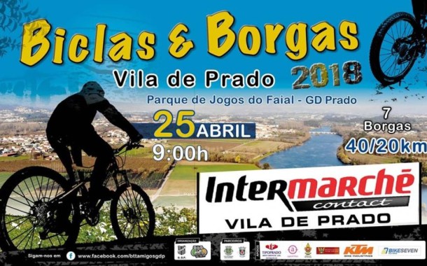 Passeio BTT Biclas e Borgas em Prado no dia 25 de Abril