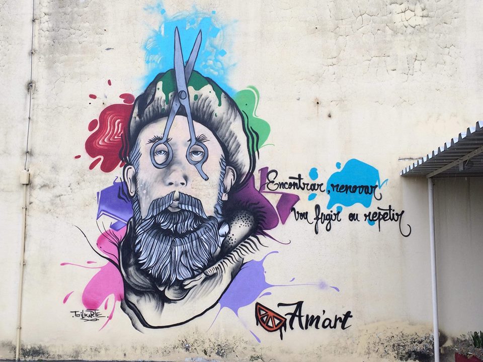 AMARES: Alunos homenageiam António Variações com graffiti na escola