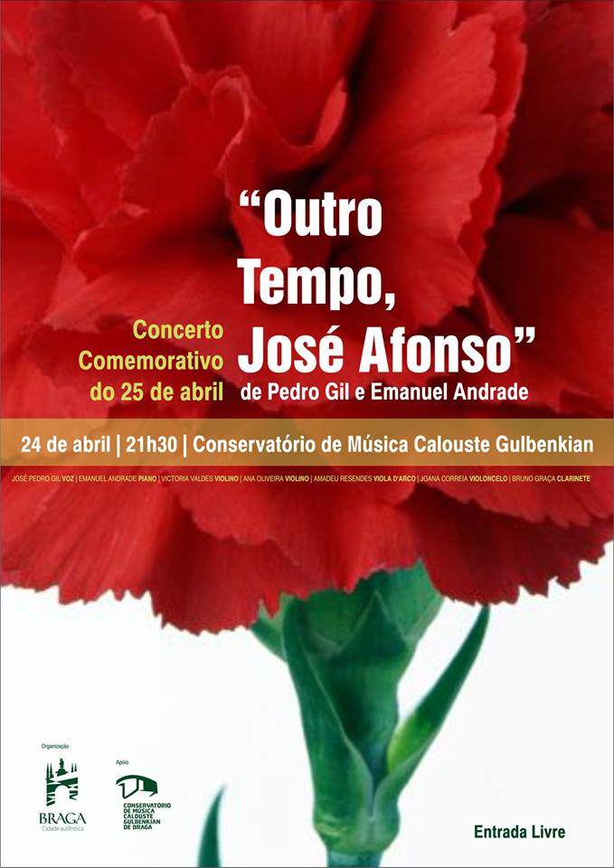 BRAGA: Concerto ‘Outro Tempo, José Afonso’ marca comemorações do 25 de Abril