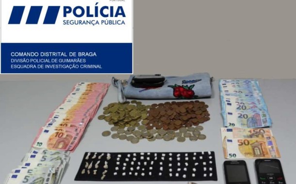 PSP de Guimarães deteve casal por tráfico de estupefacientes