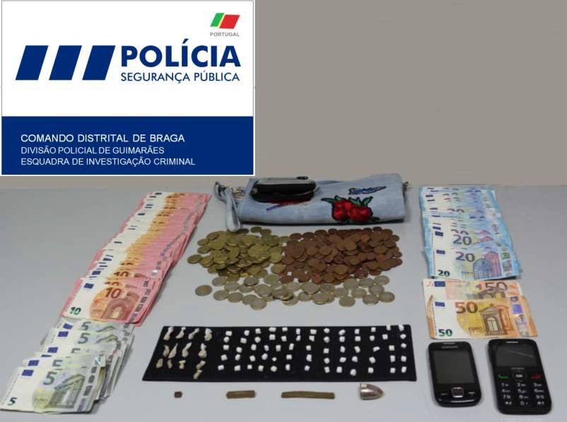 PSP de Guimarães deteve casal por tráfico de estupefacientes