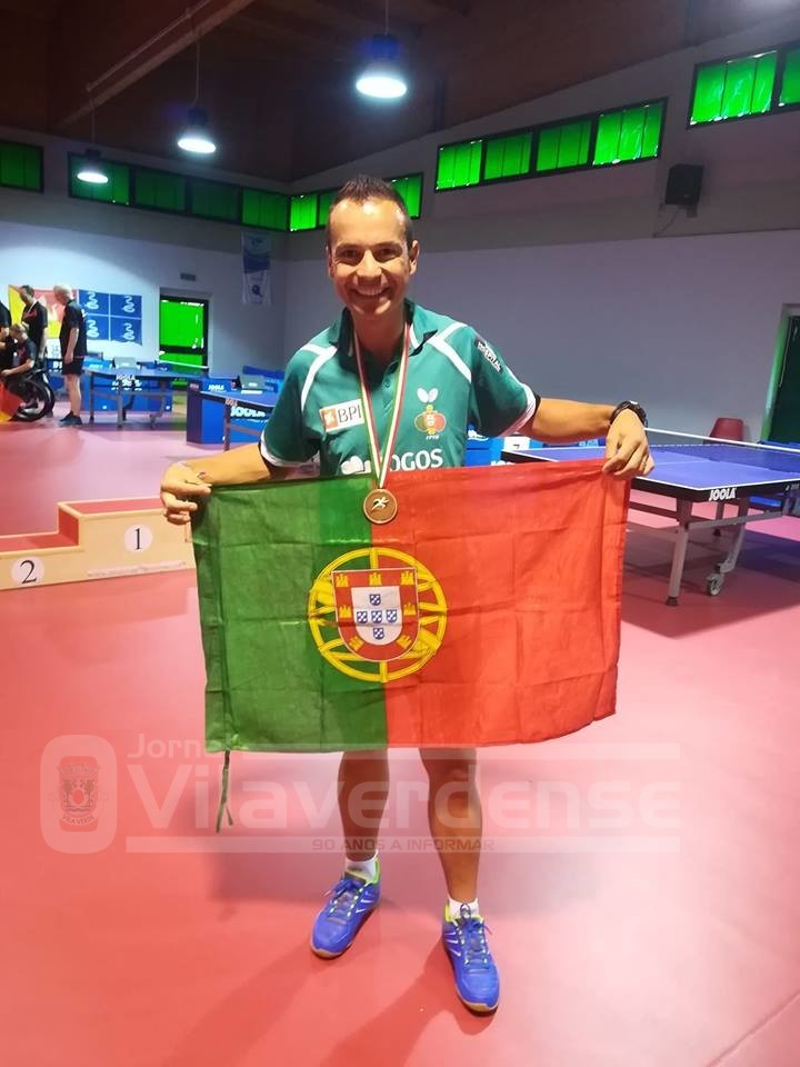 Ricardo Cunha conquista medalha de bronze no Europeu em ténis de mesa