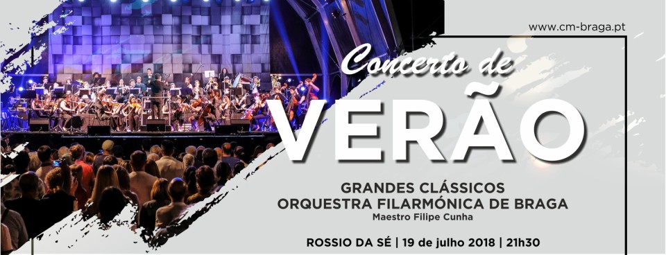 BRAGA: Orquestra Filarmónica de Braga actua esta quinta-feira no Rossio da Sé