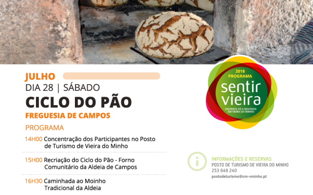 Vieira do Minho mostra sábado o ciclo de fabrico do pão