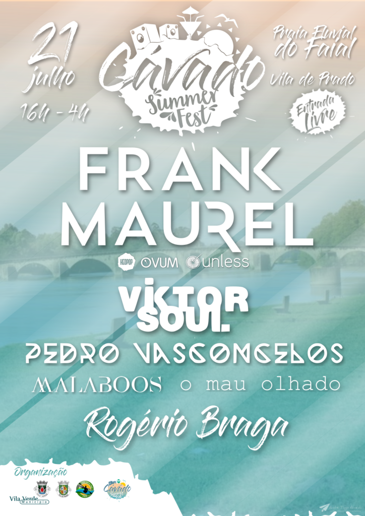 PRADO: Frank Maurel é o cabeça de cartaz do Cávado Summer Fest