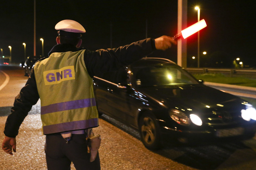 GNR deteve 31 condutores com excesso de álcool nas últimas doze horas