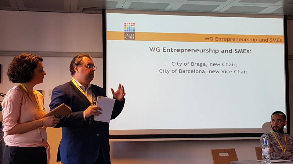 Braga eleita para coordenar grupo de trabalho sobre Empreendedorismo e PME`S da EUROCITIES