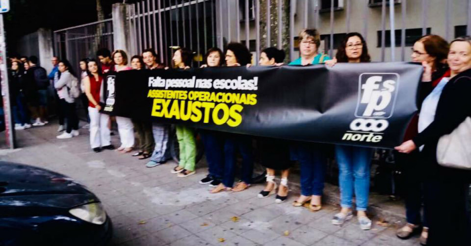 Greve por falta de assistentes operacionais fecha ‘Secundária’ Alberto Sampaio de Braga
