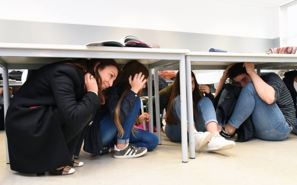 Alunos de Braga aprendem a agir em caso de sismo