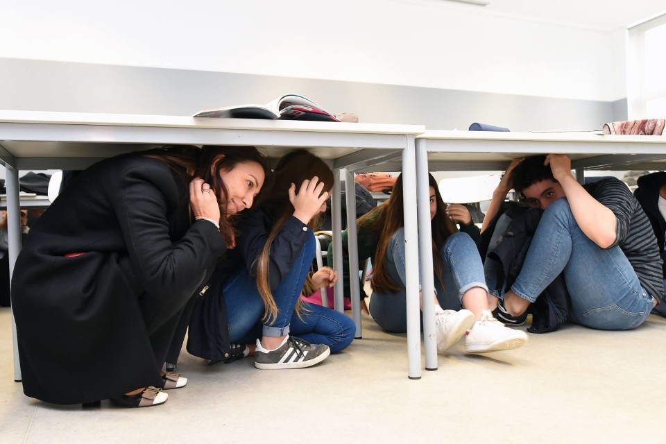 Alunos de Braga aprendem a agir em caso de sismo