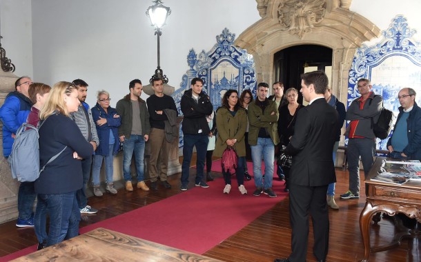 Ricardo Rio recebe ‘profs’do ‘Erasmus + 'Digital Empathy'