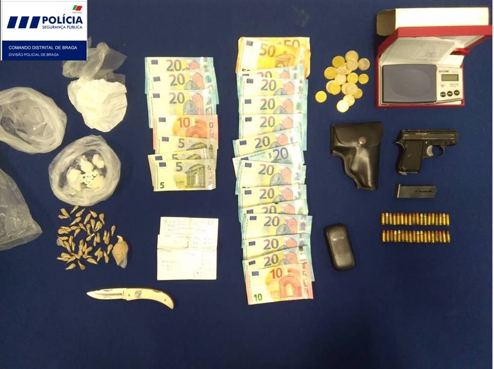 PSP deteve em Barcelos suspeito de venda de droga