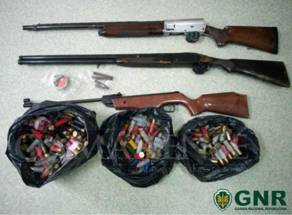 GNR de Cabeceiras de Basto apreendeu armas por violência doméstica