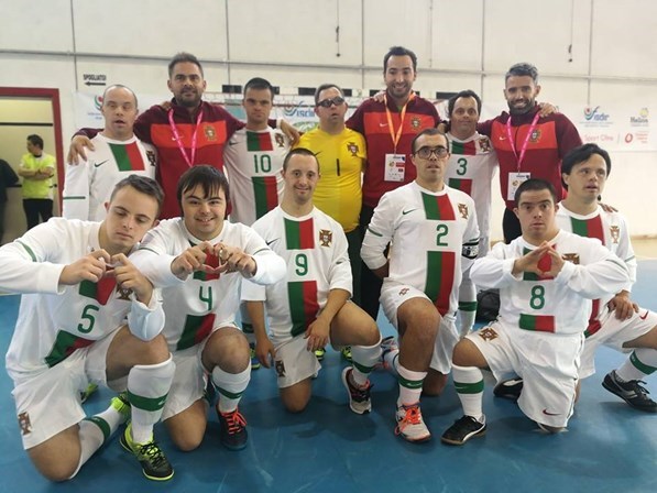 Portugal é campeão europeu de futsal para atletas com síndrome de Down