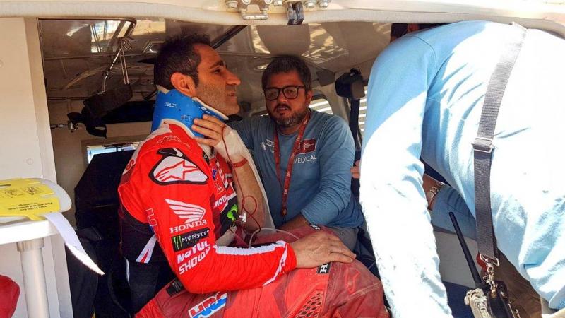 Paulo Gonçalves sofre traumatismo craniano na quinta etapa e abandona Dakar