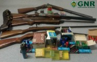 GNR apreende na Póvoa de Lanhoso 7 armas e 350 munições em caso de violência doméstica
