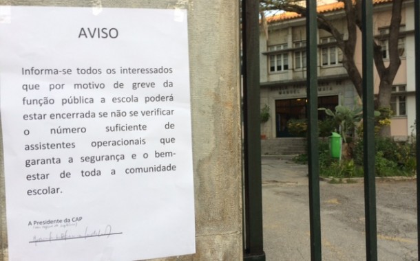 Greve da função pública fecha escolas e serviços em Braga