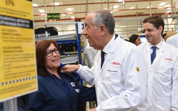 Marcelo Rebelo de Sousa visita novos edifícios de Bosch em Braga