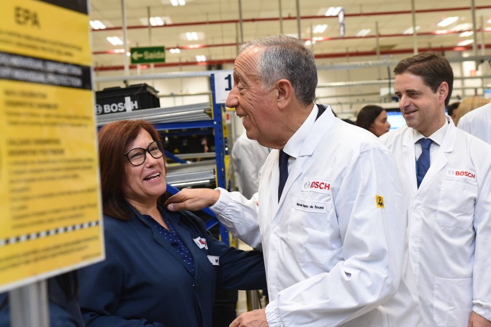 Marcelo Rebelo de Sousa visita novos edifícios de Bosch em Braga