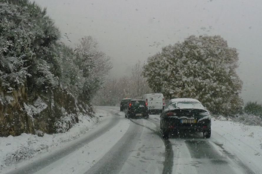 Braga sob aviso laranja até sábado devido a queda de neve