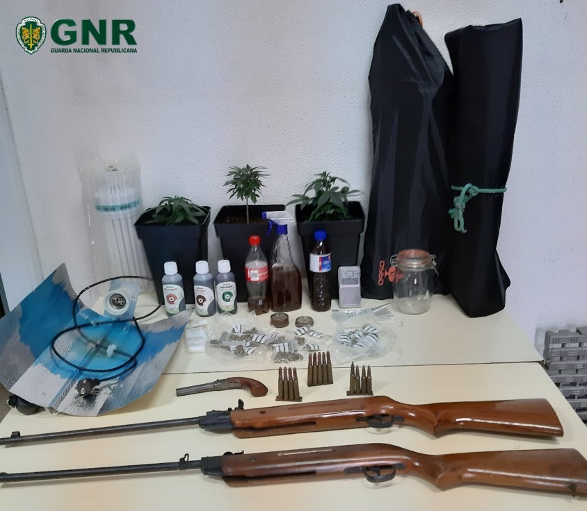 Mandado de busca domiciliária por violência doméstica resultou na detecção e apreensão de droga em Penafiel