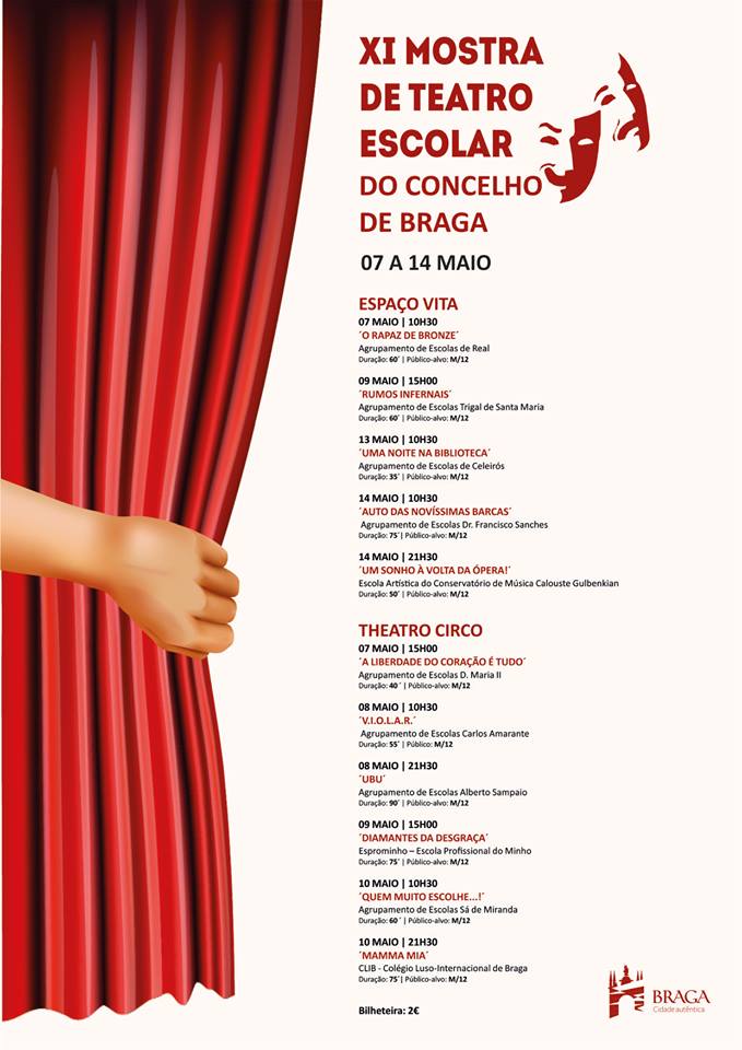 Mostra de Teatro Escolar de Braga (7 a 11 MAIO)