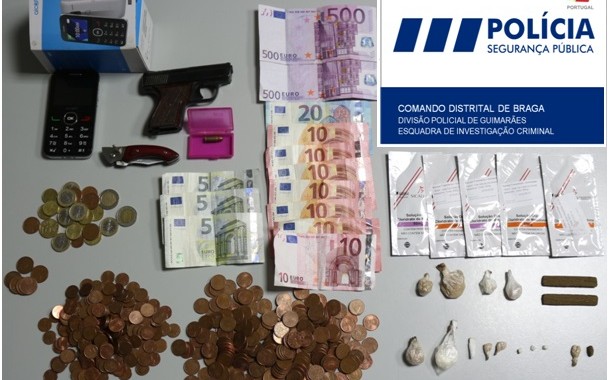 PSP detém suspeito de tráfico de droga no Centro Histórico de Guimarães