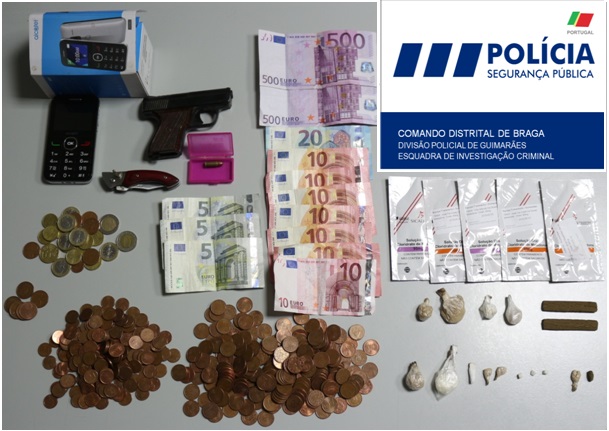 PSP detém suspeito de tráfico de droga no Centro Histórico de Guimarães