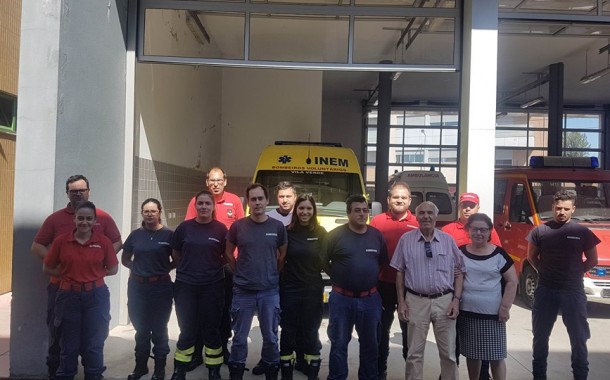Septuagenário foi ao quartel dos Bombeiros de Vila Verde agradecer por lhe terem salvado a vida