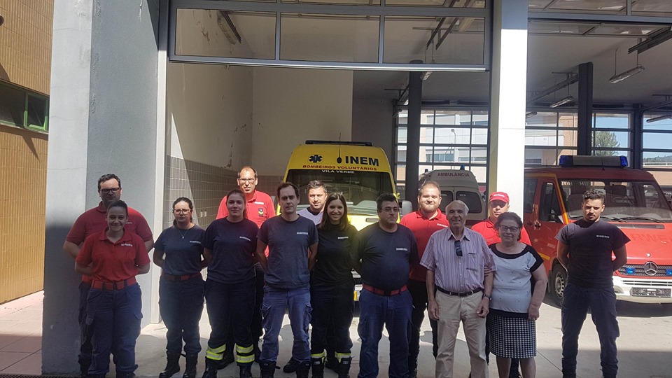 Septuagenário foi ao quartel dos Bombeiros de Vila Verde agradecer por lhe terem salvado a vida