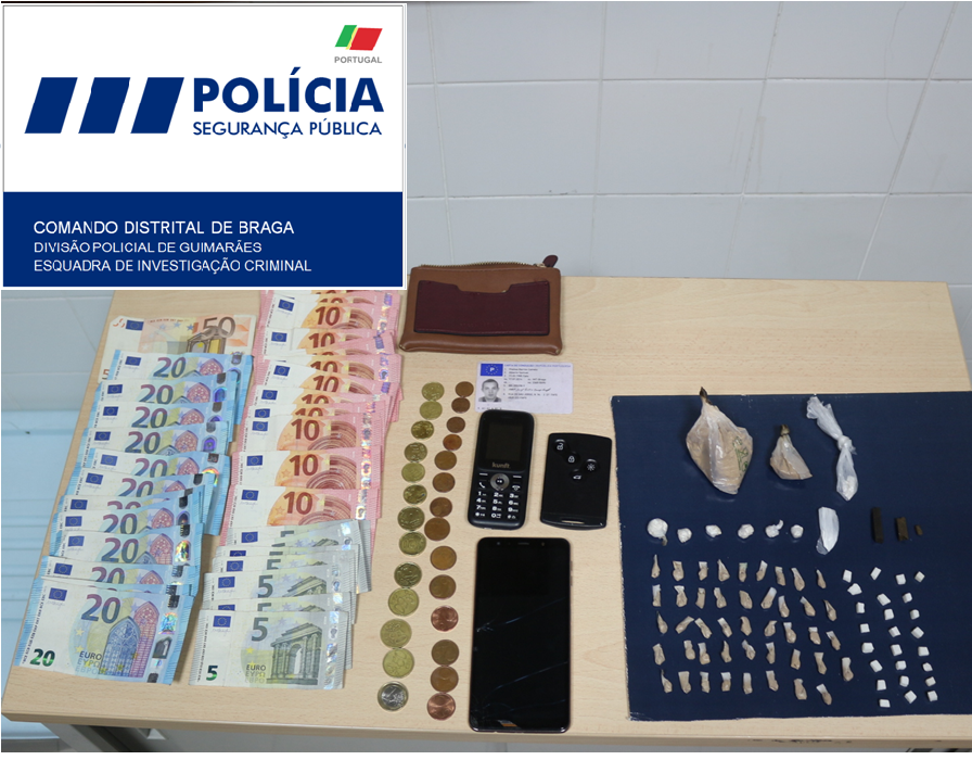 Homem tenta suicidar-se na cela após ter sido detido pela PSP de Guimarães por tráfico de droga