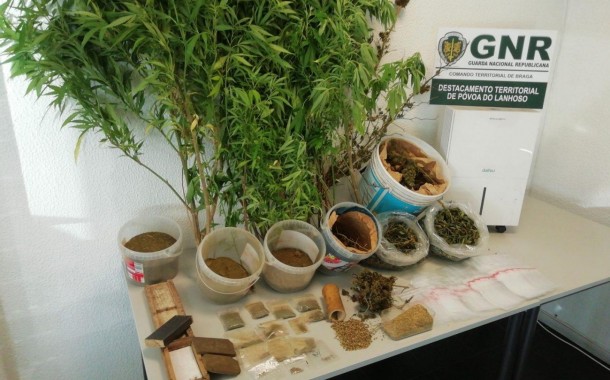 GNR de Amares apanha homem com 1 060 doses de droga