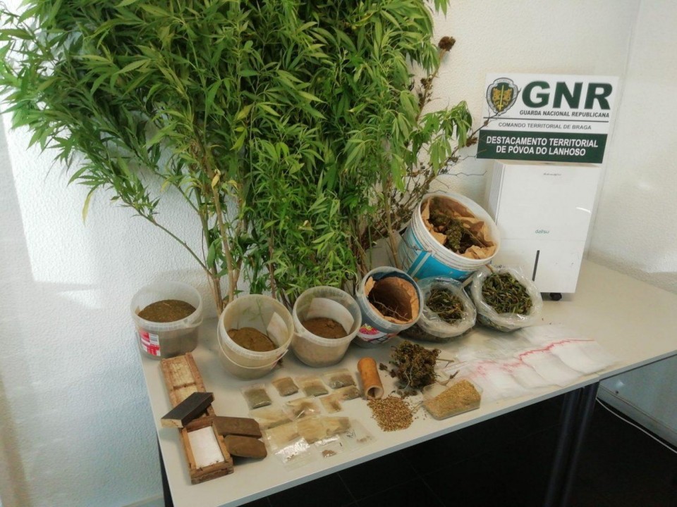 GNR de Amares apanha homem com 1 060 doses de droga