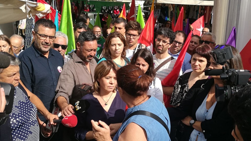 Legislativas: Catarina Martins na feira de Prado para transmitir a mensagem do Bloco de Esquerda