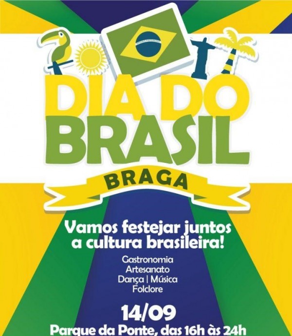 Parque da Ponte acolhe I Dia do Brasil em Braga dia 14