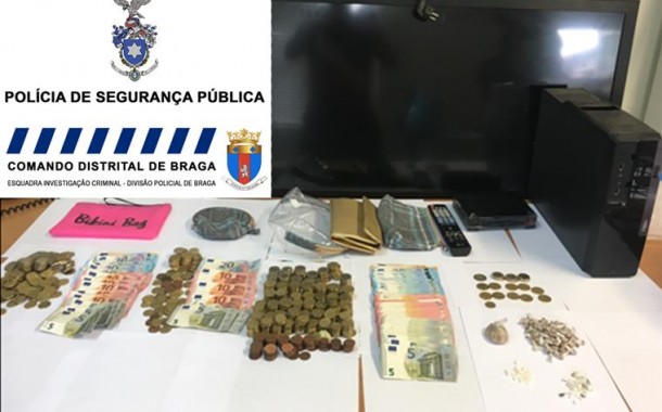PSP detém casal por tráfico de droga em Braga