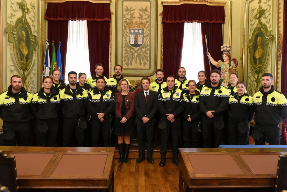 Novos polícias municipais de Braga ‘apresentam-se’ na Câmara