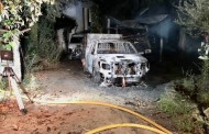 PJ investiga incêndio que destruiu três viaturas de empresa de combate a fogos florestais