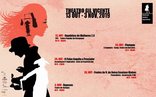 Festival de Teatro de Barcelos no ‘Gil Vicente’ (13 OUT a 3 NOV)