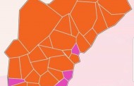 ELEIÇÕES - Vila Verde: Cinco pontos rosa num mapa laranja que sai das Legislativas