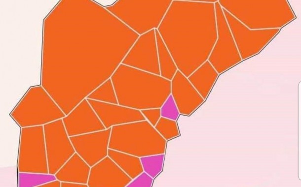 ELEIÇÕES - Vila Verde: Cinco pontos rosa num mapa laranja que sai das Legislativas