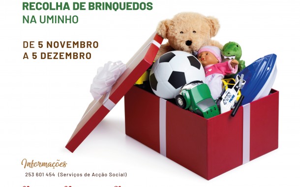 UMinho lança campanha de recolha de brinquedos para crianças carenciadas e com necessidades especiais