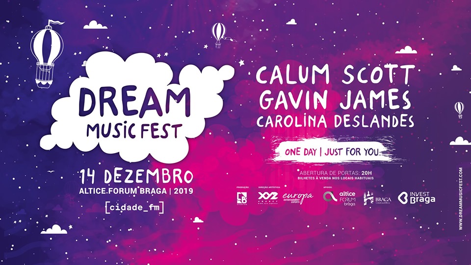 Altice Forum Braga recebe o Dream Music Fest (14 DEZ)