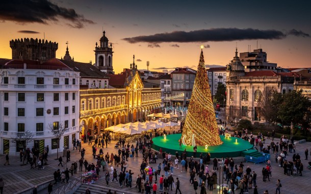 Decorações de Natal de Braga em votação para melhor do país