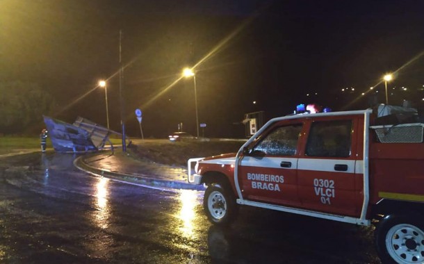 ‘Elsa’ continua a fazer das suas. Bombeiros não param em todo o Minho