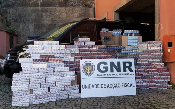 GNR apreende 410 mil cigarros em Barcelos