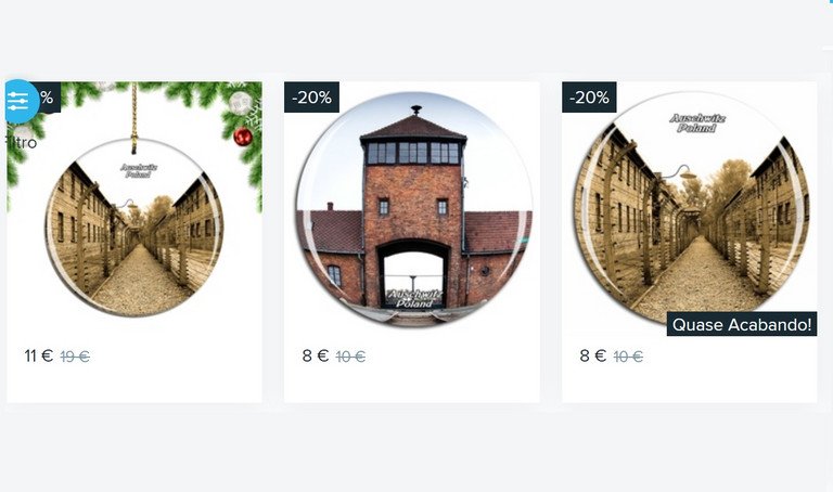 Amazon vende enfeites de Natal com imagens de campo de concentração de Auschwitz