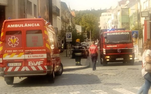 Lojas evacuadas e trânsito cortado após fuga de gás em Famalicão